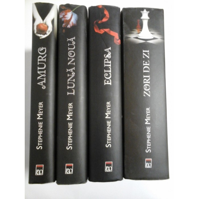 AMURG / LUNA NOUA / ECLIPSA /ZORI DE ZI - STEPHENIE MEYER ( seria Amurg - 4 volume)- ed. cartonata